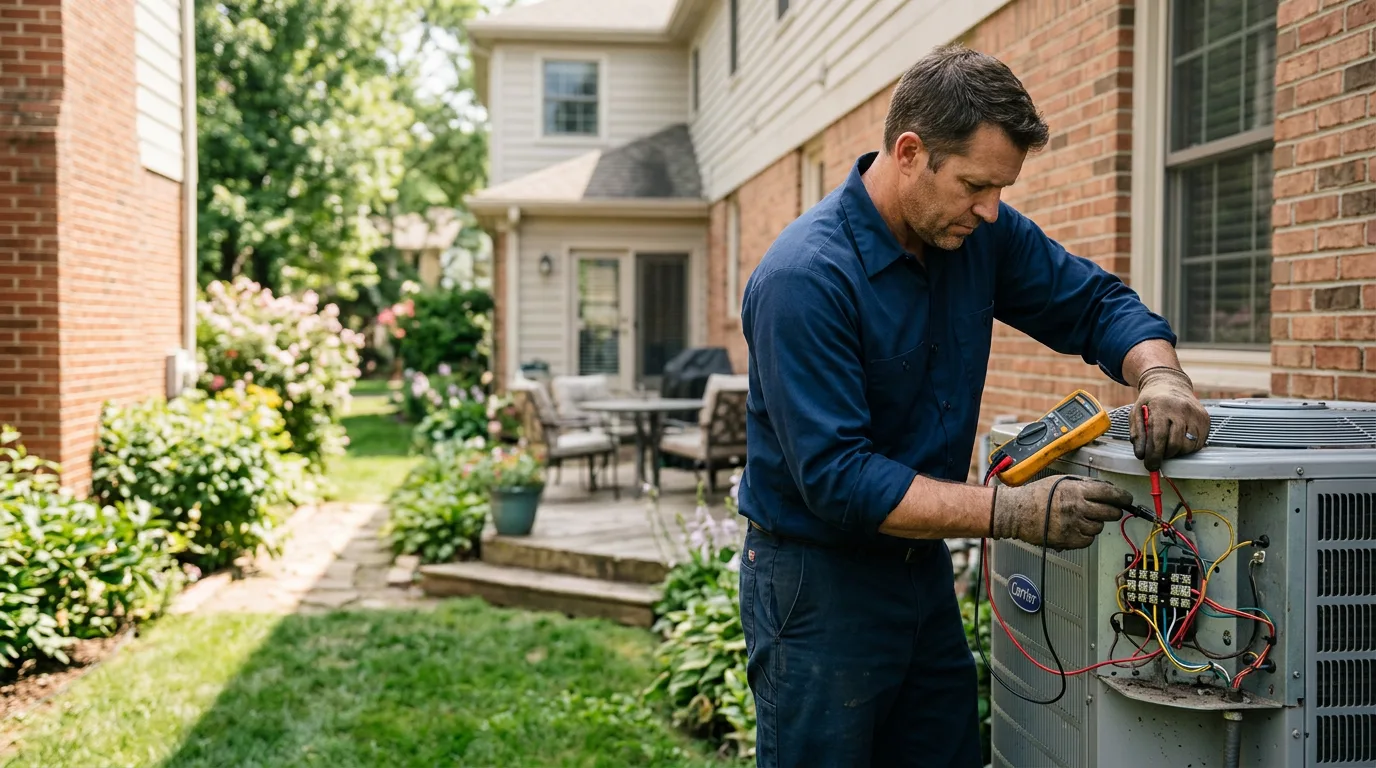 HVAC technician working near Bella Vista, CA